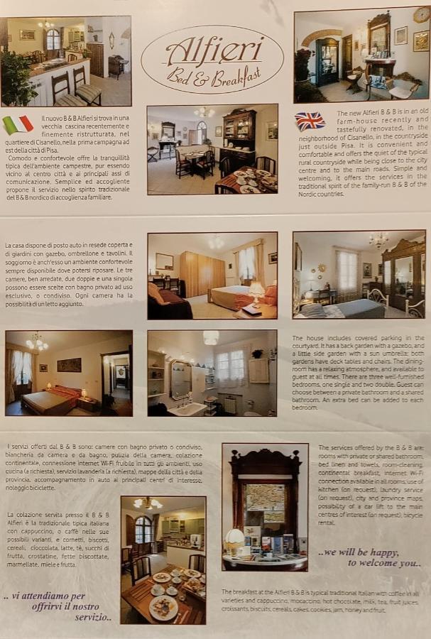 פיזה Alfieri Bed & Breakfast מראה חיצוני תמונה